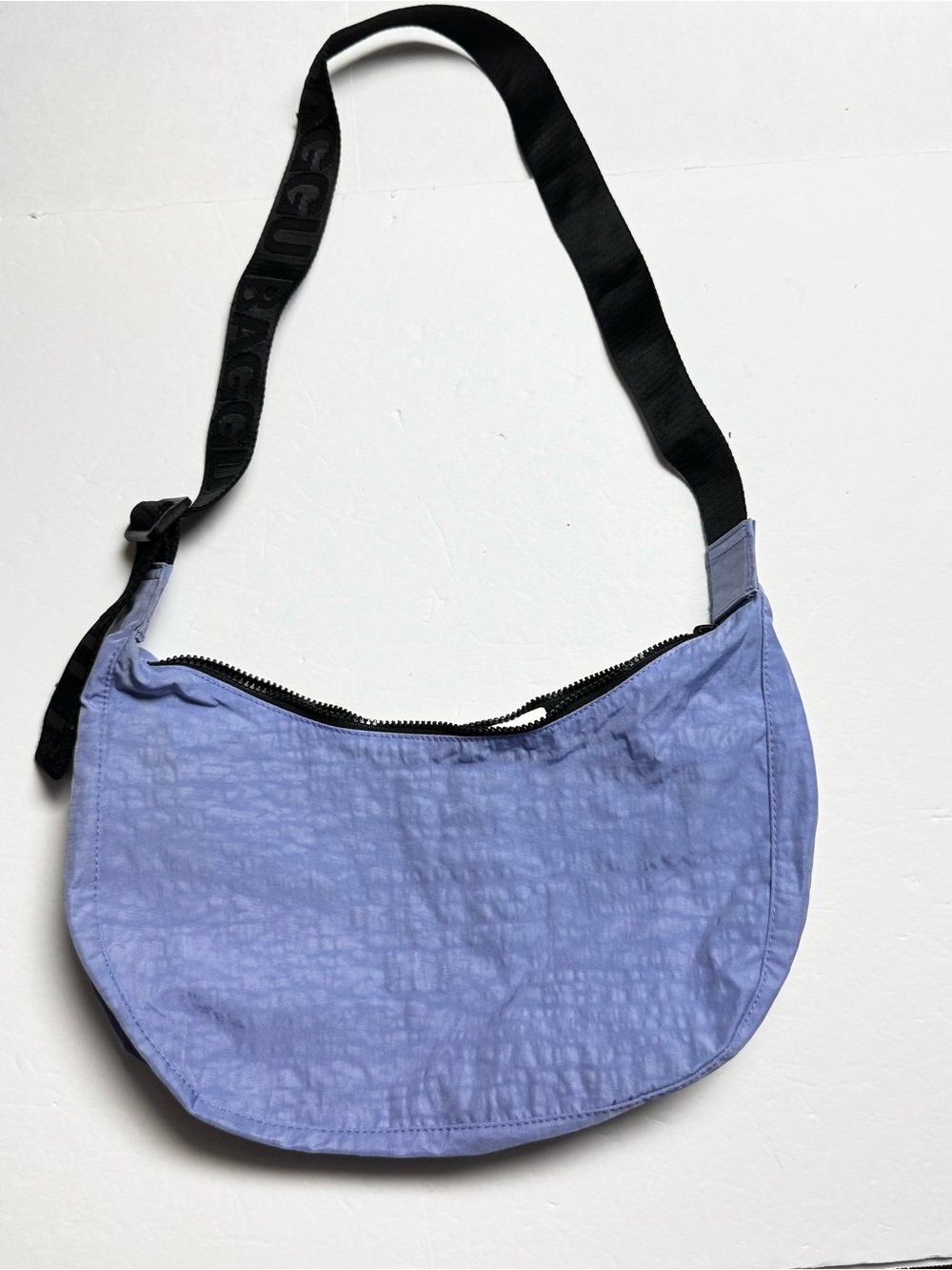 Baggu Medium Crescent Bag In Blue Shoulder Or Crossbody Adjustable Strap